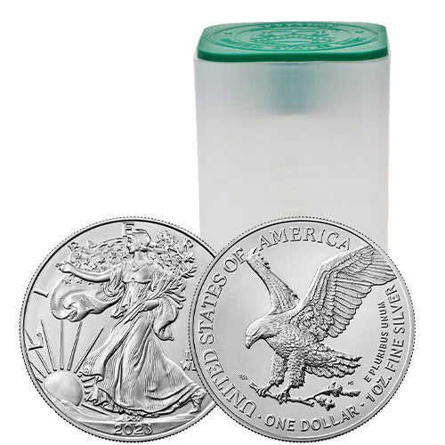 American Silver Eagle Coin Tube 1oz (20 Coins, BU)