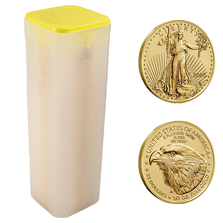 American Gold Eagle Tube 1/2 oz (40 Coins, BU)